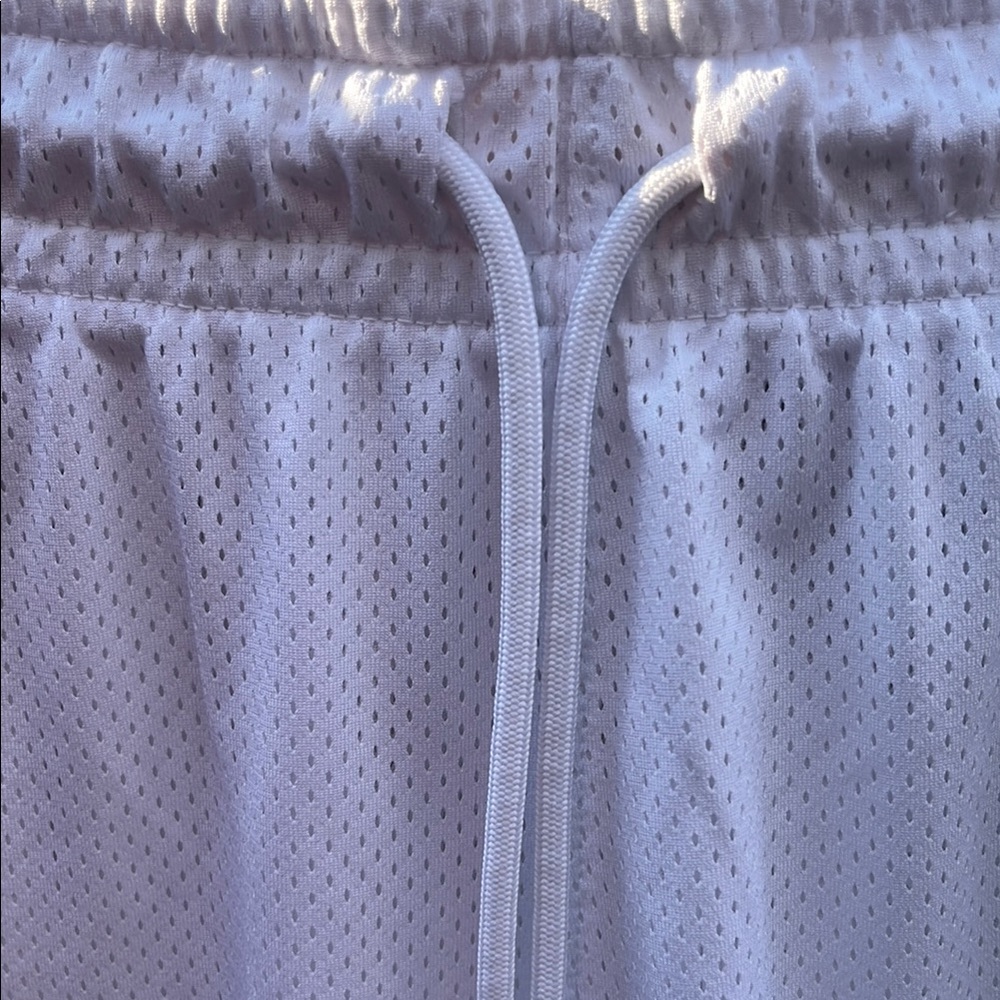 Jordan Athletic Shorts in White with Green Accents, Excellent condition! - Picture 2 of 4